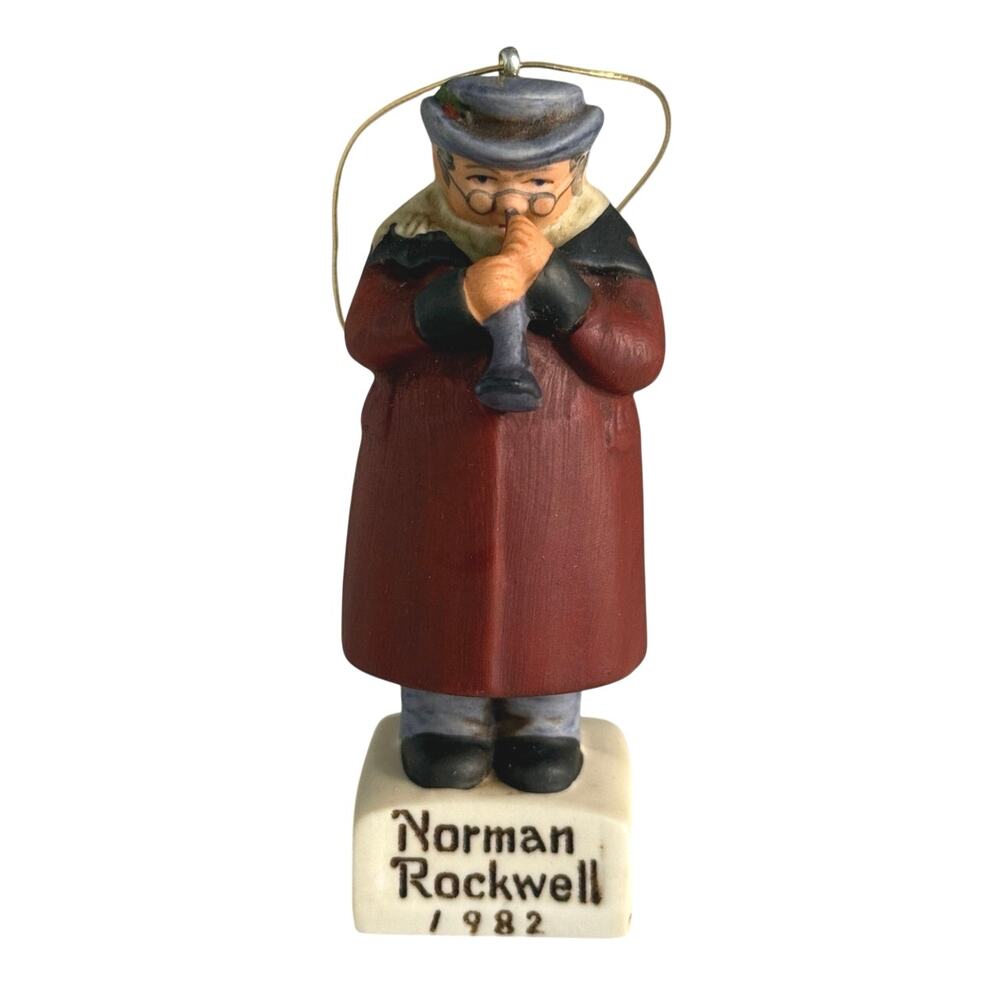 Vintage 1982 Norman Rockwell The Saturday Evening Post Ceramic ornament